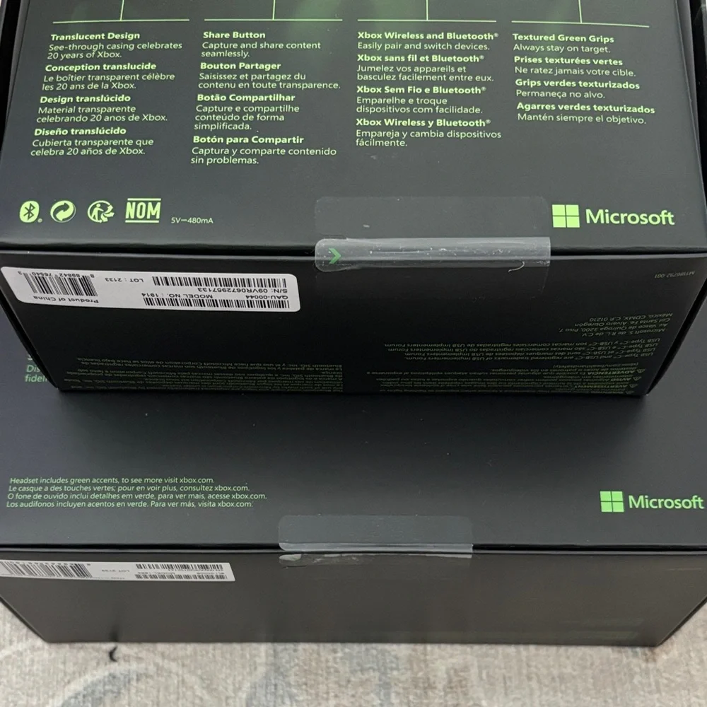 Xbox 20th Anniversary Gaming Headset and Controller Bundle Sealed